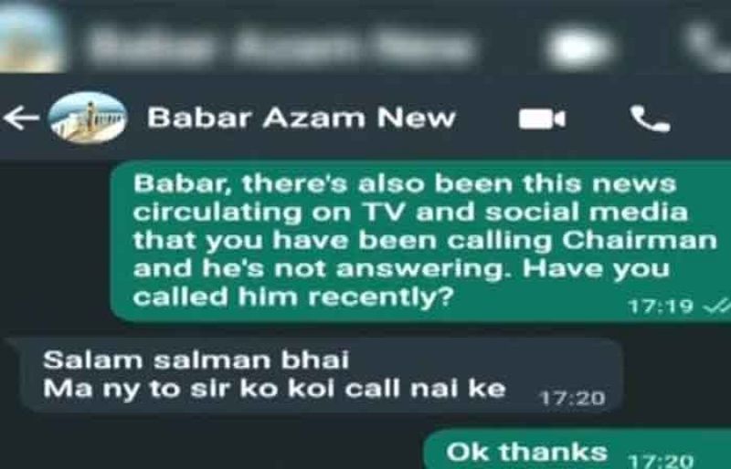 Babar Azam’s leaked Whatsapp chats ignites controversy - SUCH TV