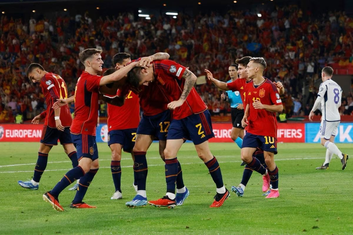 Spain avenge Scotland in Euro 2024 qualifier | The Express Tribune