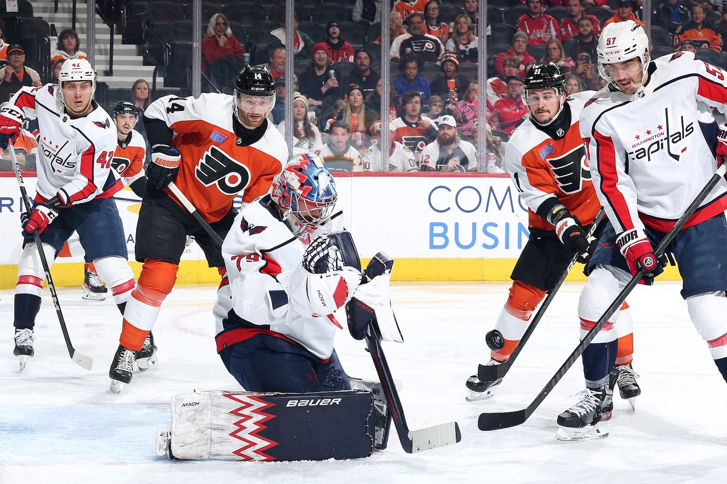Shorthanded Capitals give up lead, lose in shootout against the Flyers