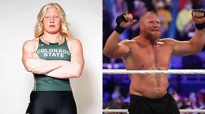 WATCH: Brock Lesnar's daughter Mya Lynn Lesnar takes internet by storm with shot put record