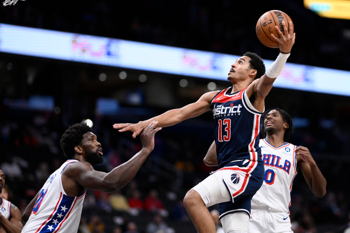 Wizards show positive steps, but fall to Joel Embiid and 76ers