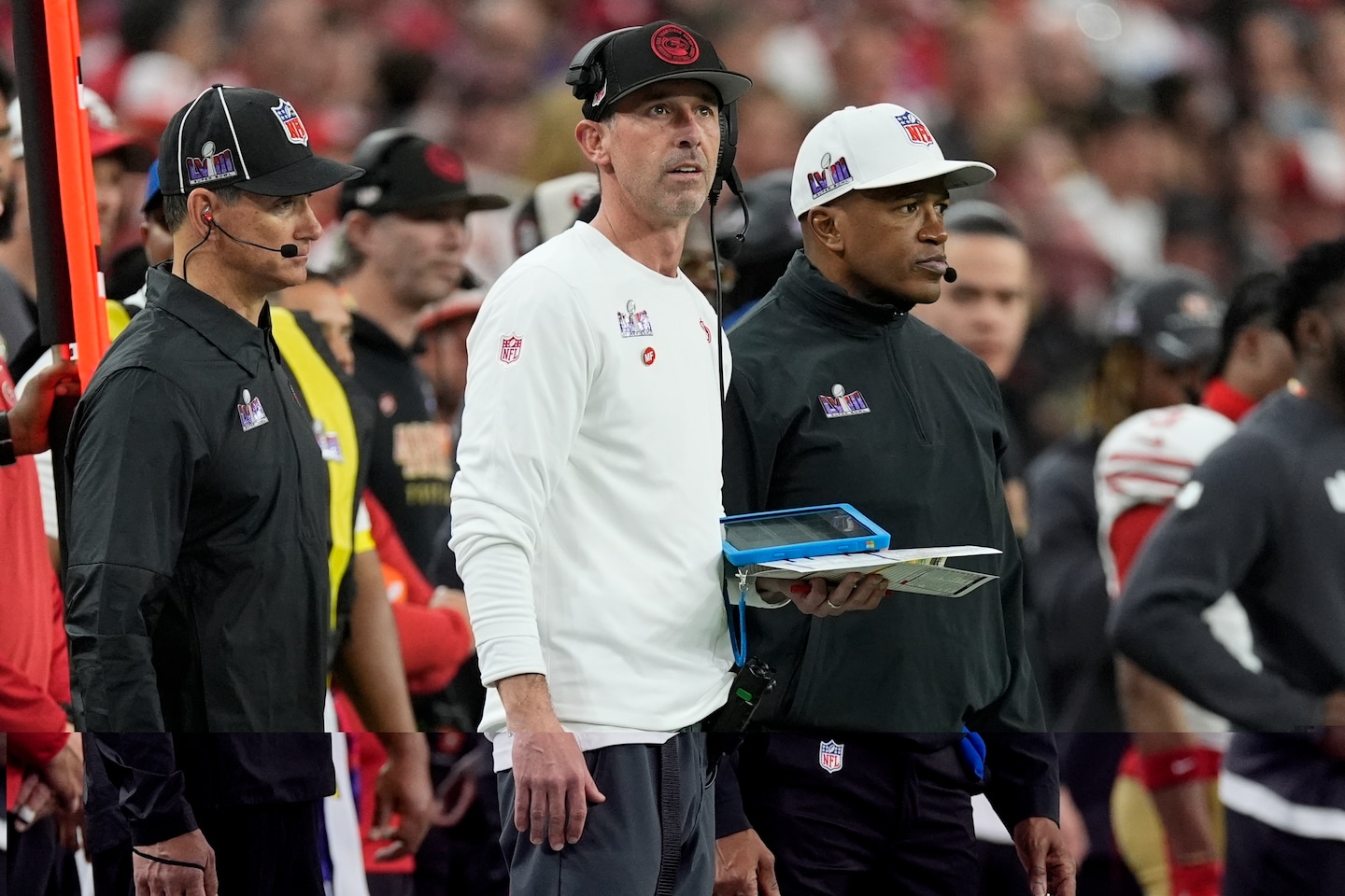 49ers Coach Kyle Shanahan, now 0-3 in Super Bowls, feels the hurt