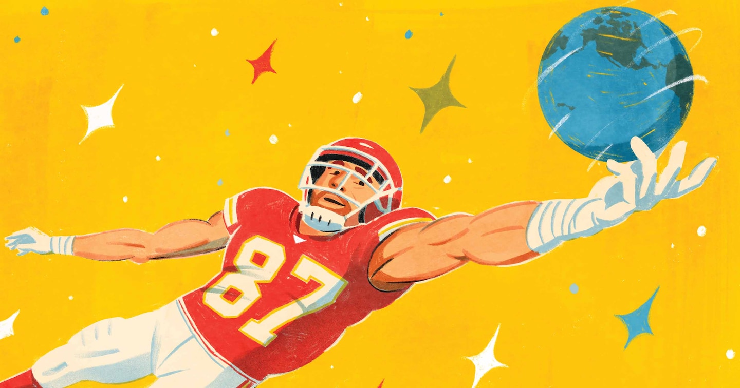 For Travis Kelce, it is quite a time to be alive