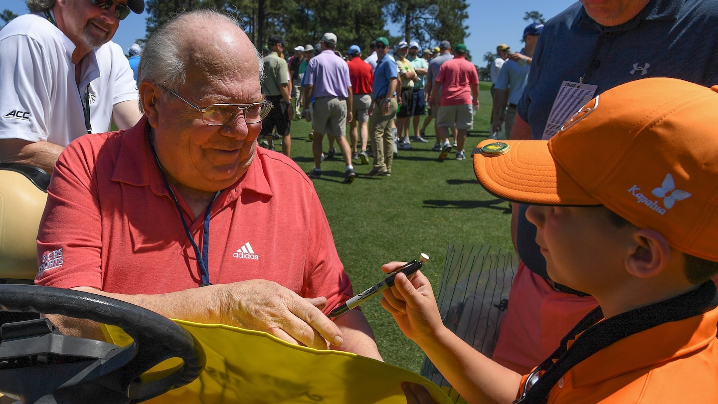 Verne Lundquist, a Masters institution, gets ready to say goodbye